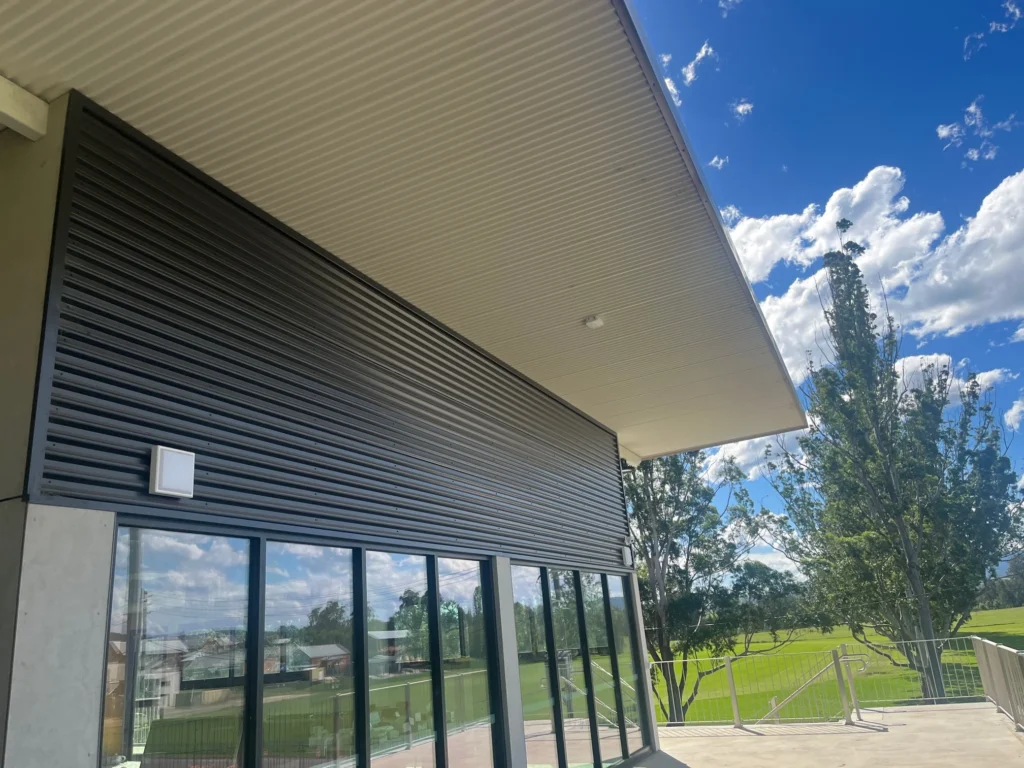 Bega Sports Complex building exterior and covered walkway