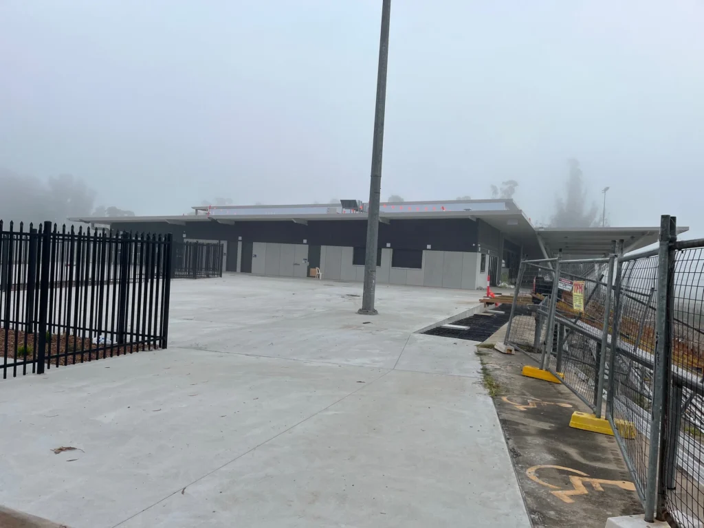 Outdoor paved area at Bega Sports Complex