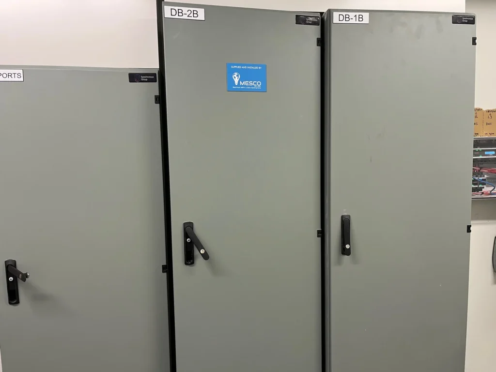 Electrical cabinets at Bega Sports Complex