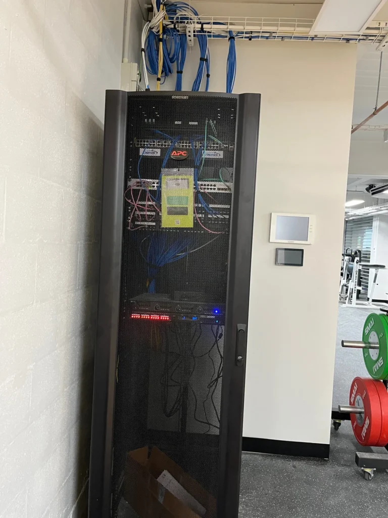 Electrical distribution cabinet at the Jindabyne training facility